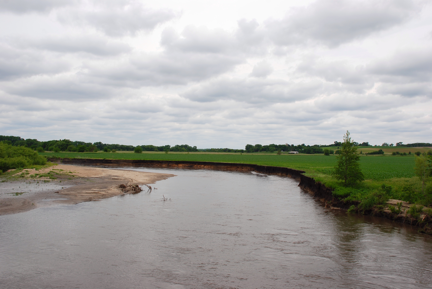 Picture of stream erosion.