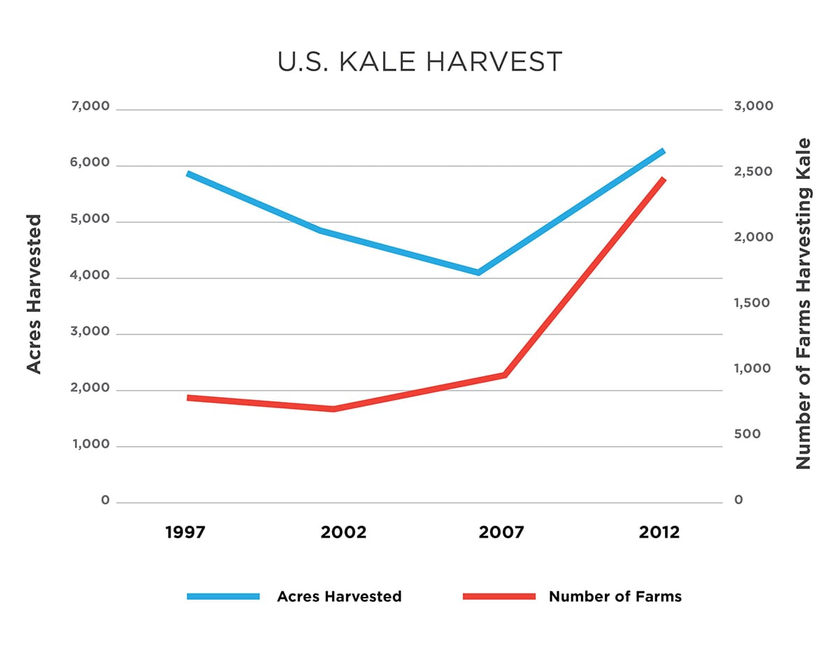 U.S. Kale Harvest Chart