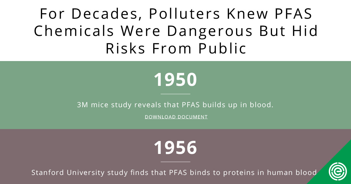 For Decades, Polluters Knew PFAS Chemicals Were Dangerous