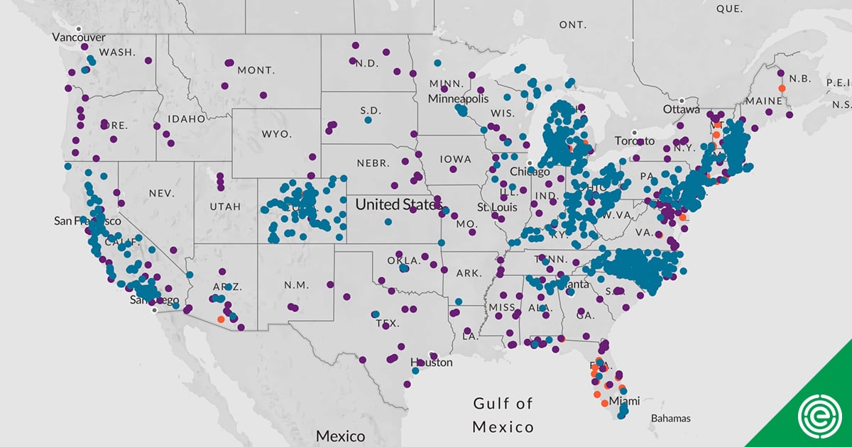 Interactive Map: PFAS Contamination Crisis: New Data Show 2,858 Sites in 50 States