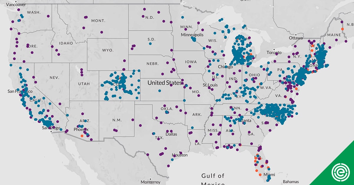 Interactive Map PFAS Contamination Crisis New Data Show 2,230 Sites