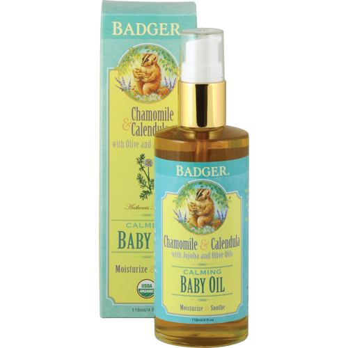 Badger Baby Oil, Chamomile & Calendula (2019 formulation)