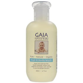 gaia natural baby hair & body wash
