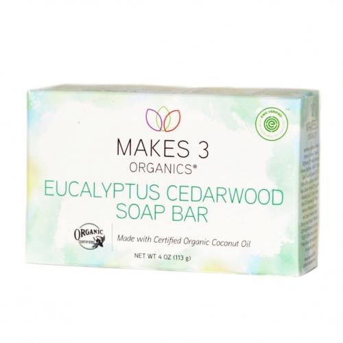 Makes 3 Organics Eucalyptus Cedarwood Soap Bar