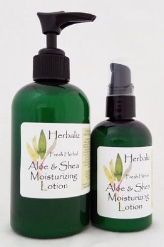 Herbaliz Aloe & Shea Moisturizing Lotion, Fresh Herbal  (2019 formulation)