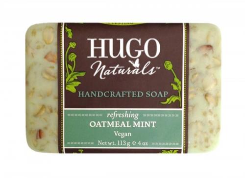 Hugo Naturals Handcrafted Bar Soap, Oatmeal Mint (2017 formulation)