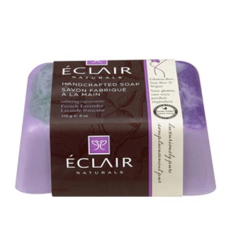 Eclair Naturals Handcrafted Soap, French Lavender (2018 formulation)