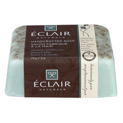 Eclair Naturals Handcrafted Soap, Oatmeal Mint (2018 formulation)