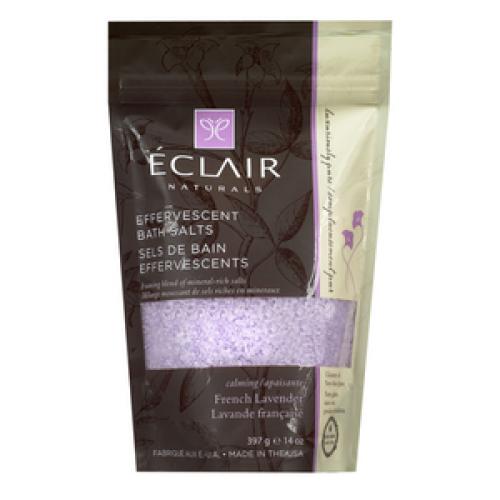 Eclair Naturals Effervescent Bath Salts, French Lavender (2018 formulation)