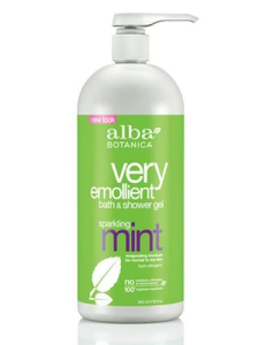 Alba Botanica Very Emollient Bath & Shower Gel Sparkling Mint (2018 formulation)