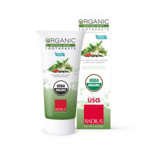 RADIUS Organic Matcha Mint Gel Toothpaste (2018 formulation)