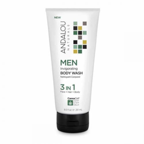 Andalou Naturals Men Invigorating Body Wash 3 in 1 (2019 formulation)