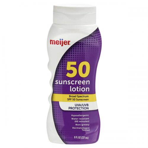Meijer Sport Sunscreen Lotion, SPF 50 (2019 formulation)