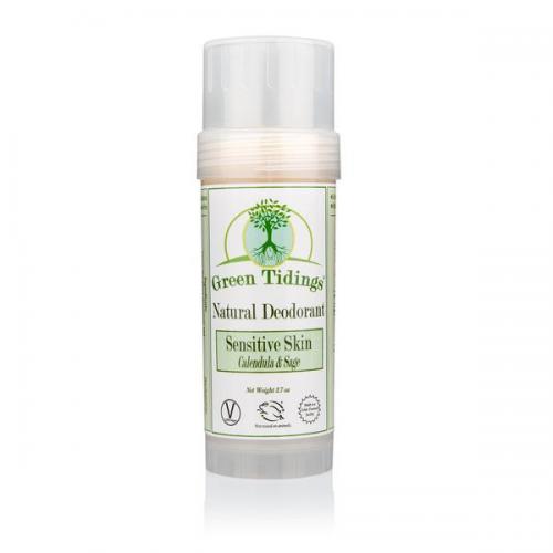 Green Tidings Sensitive Skin Natural Deodorant, Calendula & Sage (2019 formulation)