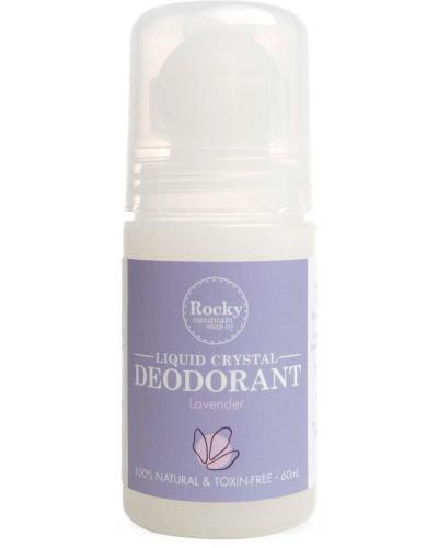 Rocky Mountain Soap Co. Liquid Crystal Deodorant, Lavender (2019 formulation)