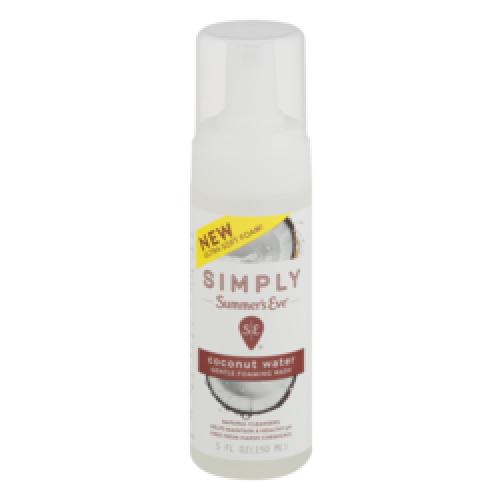 Summer's Eve Simply Summer's Eve Gentle Foaming Wash, Coconut Water (2018 formulation)
