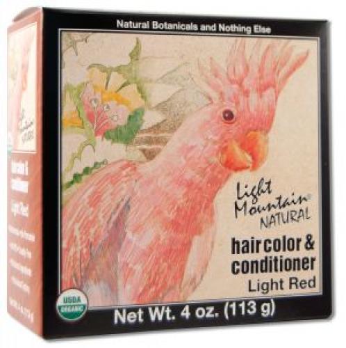 Light Mountain Natural Hair Color & Conditioner, Red (2019 formulation)