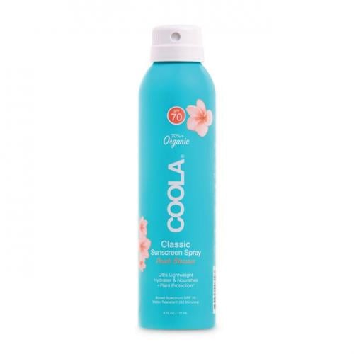 COOLA Classic Body Sunscreen Spray, Peach Blossom, SPF 70