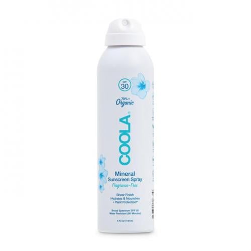 COOLA Mineral Body Sunscreen Spray, Fragrance-Free, SPF 30